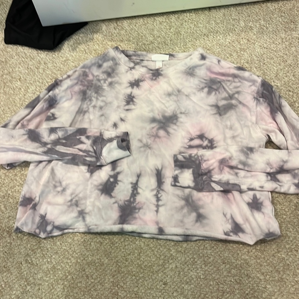 Cropped tie dye loungewear